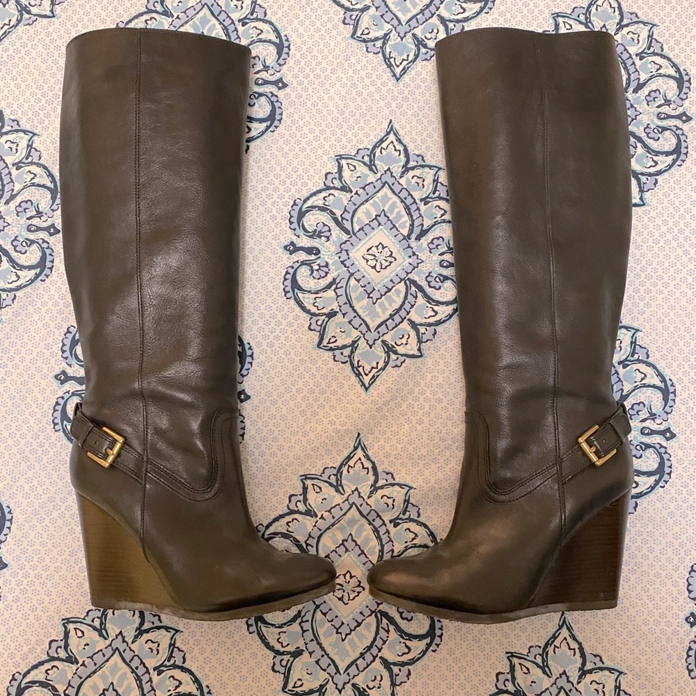 Coach Wedge Heel Boots